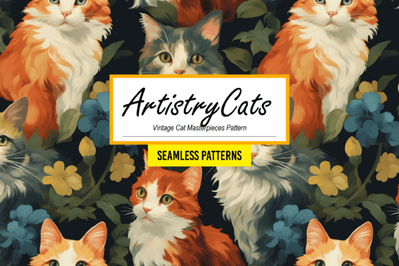 ArtistryCats - Vintage Cat Masterpieces: A Unique Blend of Feline Charm and Artistic Heritage