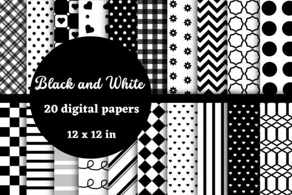 Black and White Digital Papers: A Versatile Tool for Creative Projects