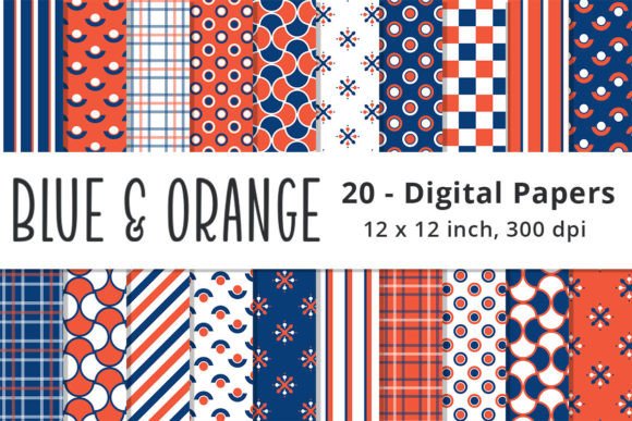 Blue, Orange, and White Background Paper: A Versatile Design Resource for Creative Projects