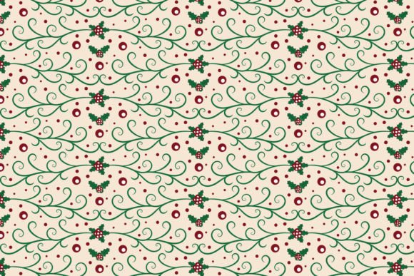 Christmas Green Ornate Seamless Pattern: A Timeless Design for Modern Creativity