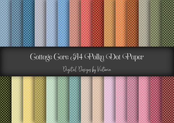 Cottage Core Polka Dot A4 Digital Paper: A Versatile Resource for Creative Projects