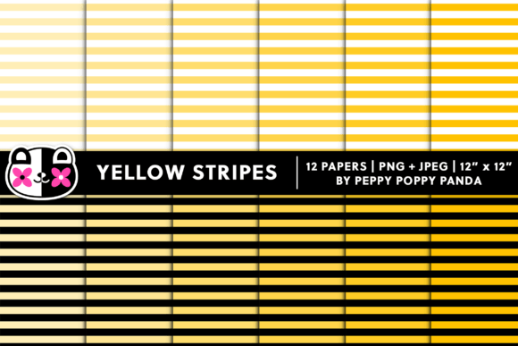 Exploring the Versatility of Seamless Yellow Stripes Digital Paper