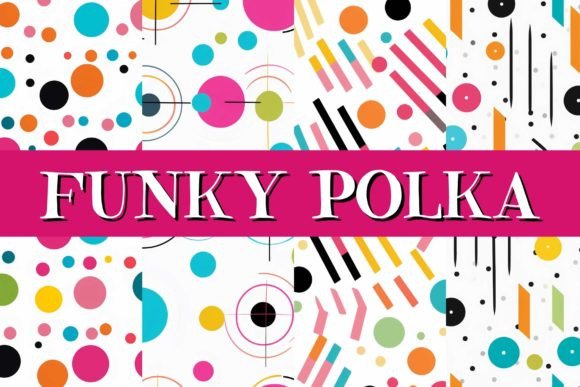 Funky Polka: A Vibrant Collection of 23 Colorful Polka Dot Patterns