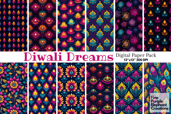 Indian Diwali Hindu Festival Pattern