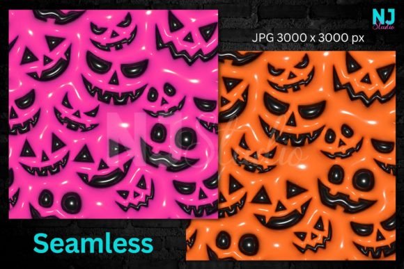Inflate Halloween Seamless Pattern: A Versatile Digital Asset for Creative Projects