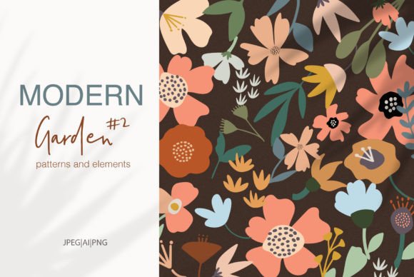 Modern Garden Floral Collection 2: A Versatile Resource for Creative Designers
