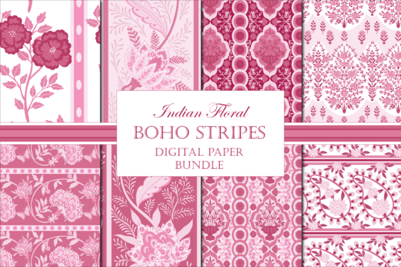 Pink Bohemian Striped Seamless: A Versatile Design for Modern Creativity