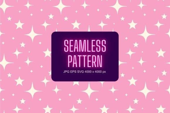 Pink Pattern with White Stars: A Versatile Design for Creative Projects