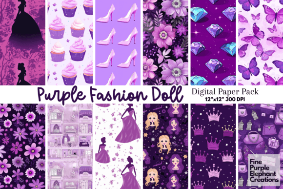 Purple Princess Girls Cute Fashion Doll: A Magical Touch for Creative Projects