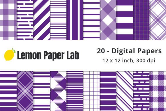 Purple Stripe Digital Paper Seamless