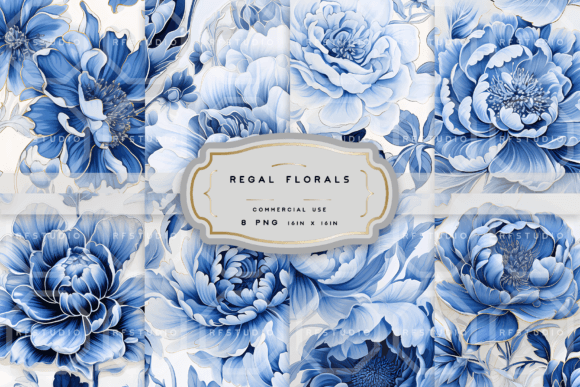 REGAL FLORALS Toile De Jouy 1 Seamless