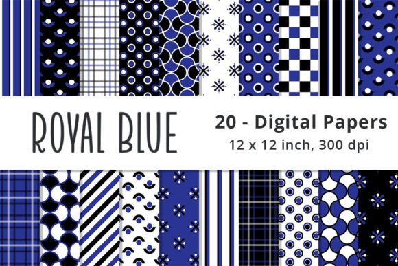 Royal Blue, Black and White Backgrounds: A Versatile Design Element for Creative Projects