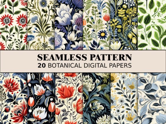 Seamless Floral Pattern Botanical Paper: A Timeless Design Resource for Creative Projects