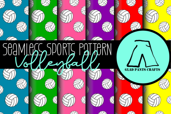 Seamless Sports Pattern Volleyball Design