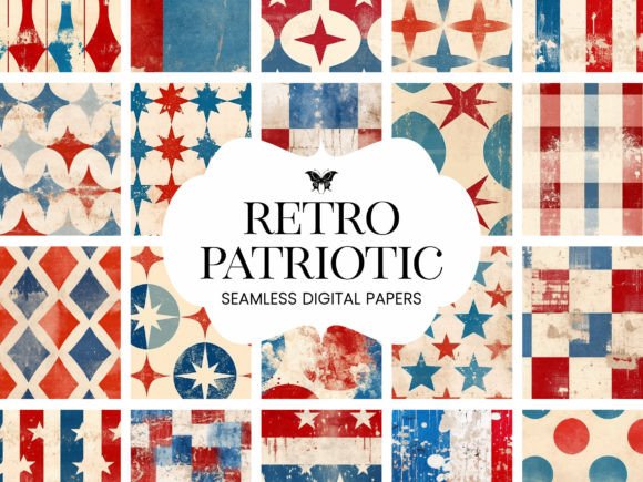 Vintage Retro Patriotic Distressed: A Timeless Design for Creative Projects