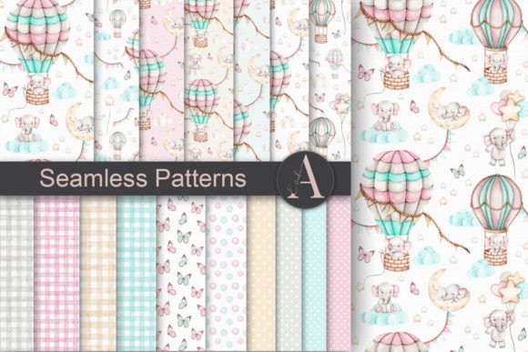 Watercolor Digital Papers Fly High Set: A Versatile Tool for Creative Projects